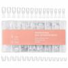 240pcs Oval Shape Sandwich Nail Dual Form No-Trace Nail Tips  for Profional Use In Nail Salons
