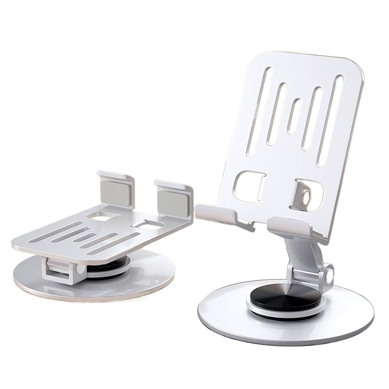 

Металлический держатель для мобильного телефона с вращением на 360 градусов, регулируемая гибкая складная подставка для мобильного телефона, настольная подставка для планшета белый