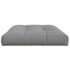 Pallet Cushion Gray 120x80x12 cm Fabric