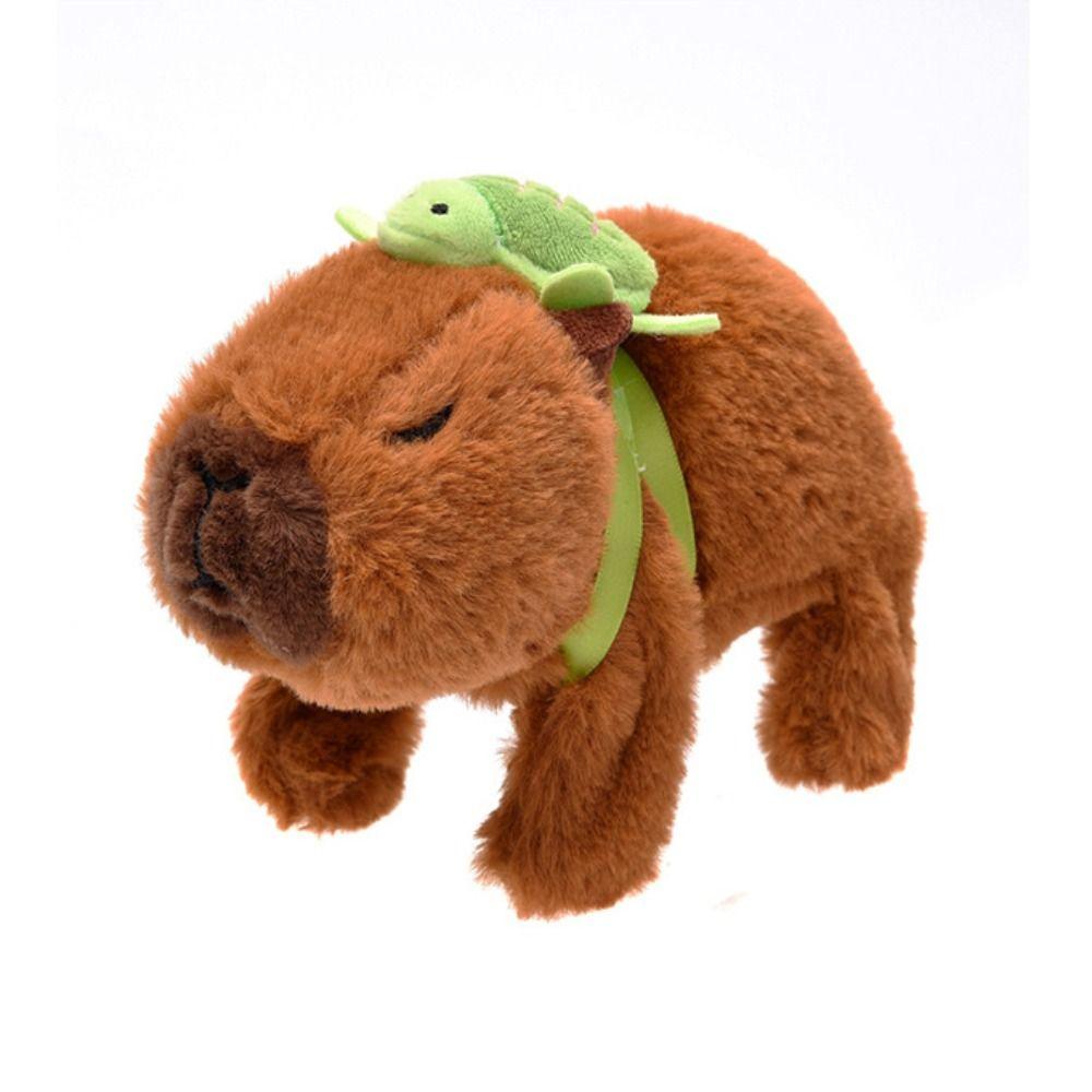 Simulation Plush Electric Capibala Doll Can Bark Electric Capibala Plush Toy Creative   Birthday