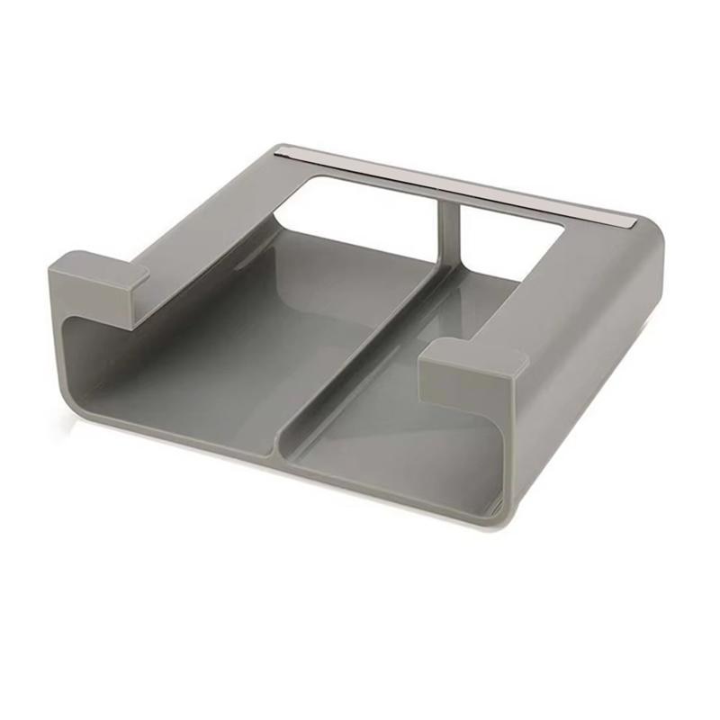 Wall-Mounted Cling Film Organizer Plastic Tinfoil Storage Space-Saving Kitchen Accessory No-Punch Installation
