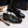 Fashion Tassel Loafers Men'S Business Casual Leather Shoes Men'S One-Pedal Genuine Leather Embossed Versatile Men'S Shoe Factory