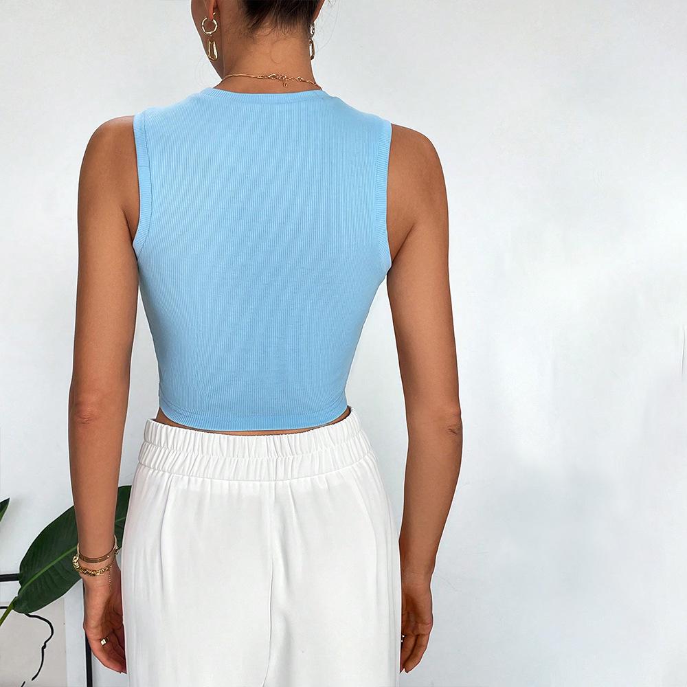 New Summer Casual Temperament Slim Fit Sexy Vest T-Shirt Sleeveless Suspender Versatile Top Strapless Women