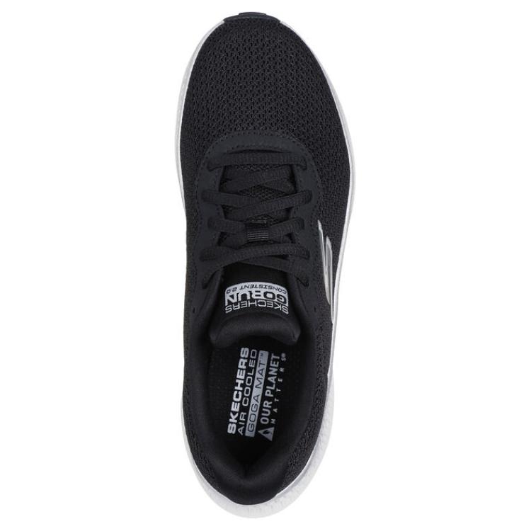 Skechers Go Run Consistent 2.0 Comfortable Low-Top Lifestyle Shoes Women Sneakers Black 128621-BKSL
