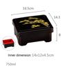 Japanese Style Bento Boxes Resin Japanese Eel Box Healthy Meal Prep Food Container Rice Sushi Catering Snack  Lunch Box With Lid