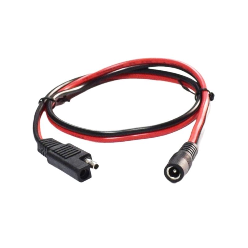 

SAE to DC5.5x2.1mm Female Converter Adapters Cable, SAE to DC5521 Connection for Car Motorcycles Power Cable 1