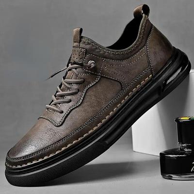 Herenschoenen van pluche leer, casual katoenen schoenen, outdoorschoenen