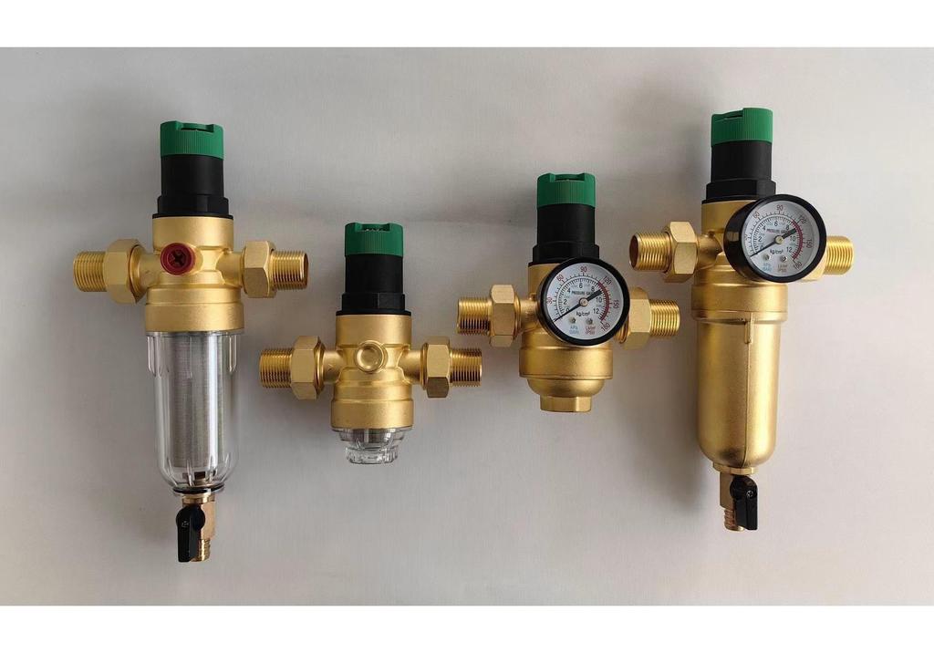 Brass Pressure Reducing Valve Pre-filter for Whole House Water Purification