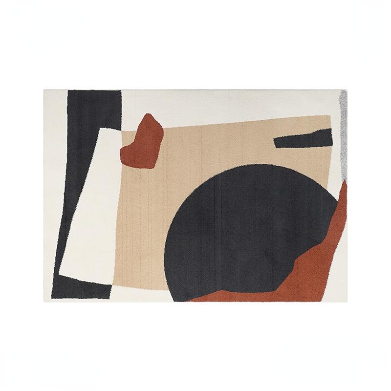 

Modern Abstract Plush Carpet Non-Slip Large Area Rug for Living Room Bedroom Light Luxury Home Decor 60*90cm