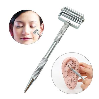 Acupuncture Pen Face Roller Acupoints Probe Needle Metal Adjustable Deep Tissue Auriculotherapy Silver Pen Stick Massage Tool