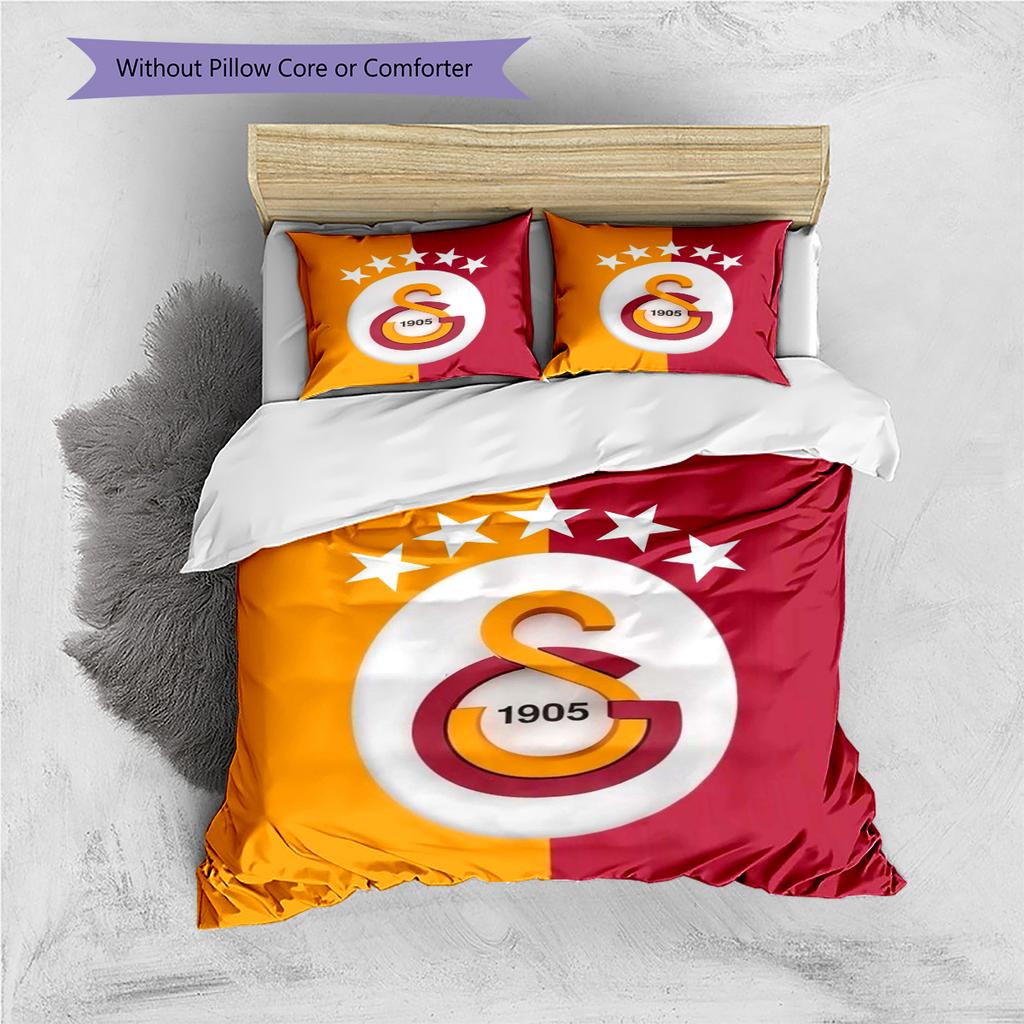 Cartoon Pattern Bedding Quilt Set Quilt Cover Pillowcase Home Decoration Birthday Gift (1 * Duvet Cover + 2 * Pillowcase, Without Core)