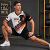 Camiseta de Animación de Fútbol 2026 para Hombre Alemania, Camiseta para Aficionados, Camiseta de Aficionado con Cuello en V Bandera Alemana, Camiseta Elegante con Símbolo para Camiseta Nacional de Fútbol
