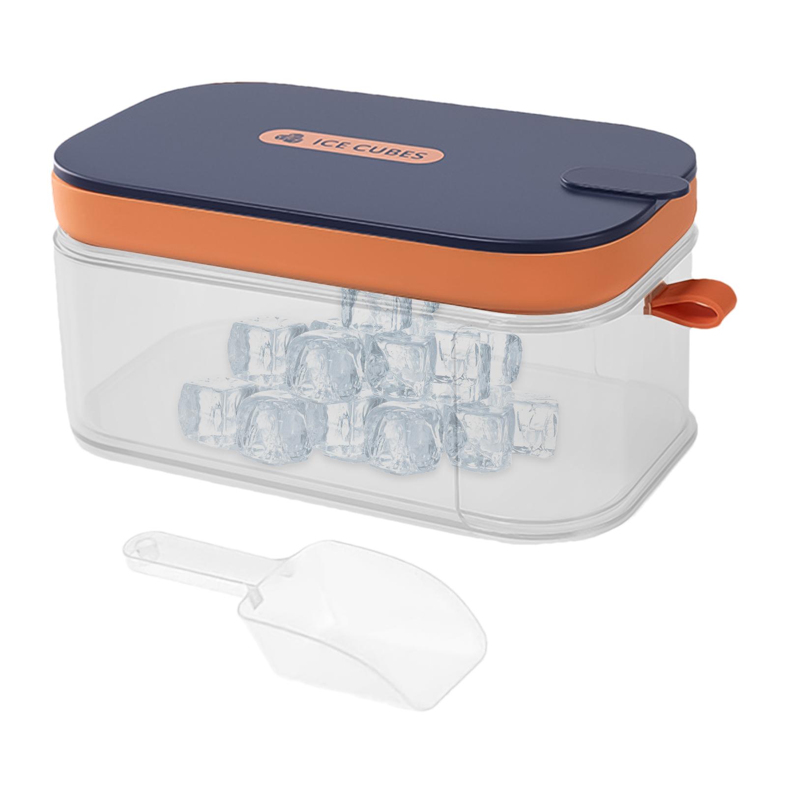 

Ice Cube Trays For Freezer Ice Maker For Freezer With Lid And Storage Bin 32 Grids Freezer Easy Release Ice Tray With Cover & фіолетовий