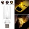 Universelle Auto-USB-LED-Kerzenstil-Lampe Retro 5V LED-Birnen Regenbogenfarbe Glühbirnen-Atmosphäre Dekorationslicht