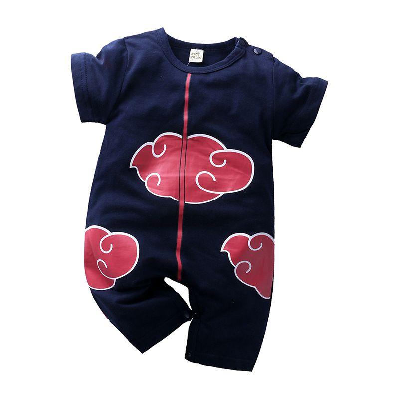 Adorable Baby Romper In Dragon Ball Naruto Luffy Design For Stylish Summer Wear