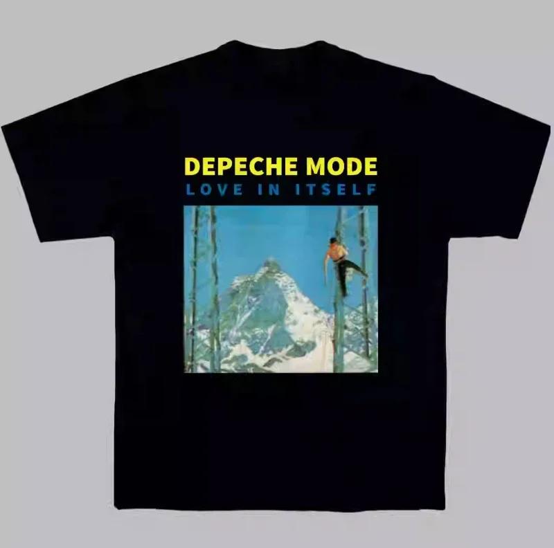 2025 Depeche Mode Rock Short Sleeve Rose Men's and Women's T-shirts Punk American Hip Hop Cotton Tshirts High Quality T-shirt