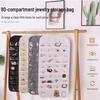 80-Pocket Double-Sided Hanging Organizer for Jewelry & Miscellaneous Items
