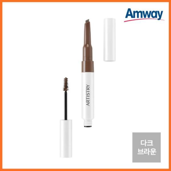Amway Cosmetics Artistry Go Vibrant Brow Pencil and Tinted Gel - Dark Brown (1 ea) (12499269) 1 piece
