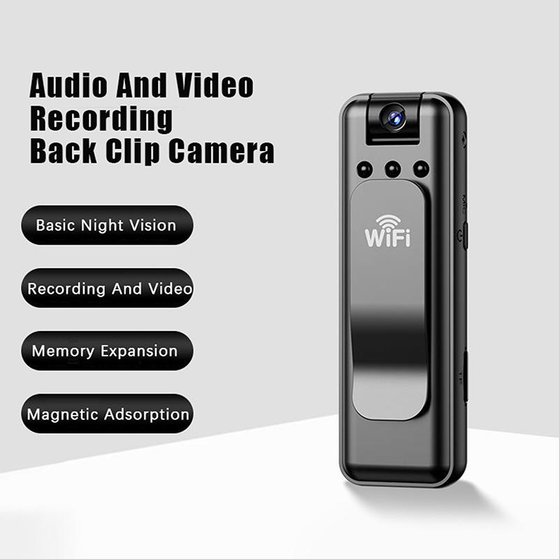1 Sada 180° Otočná čočka Venkovní sportovní kamera HD Wifi kamera Digitální video Mini kapesní Záznamník pro orgány činné v trestním řízení