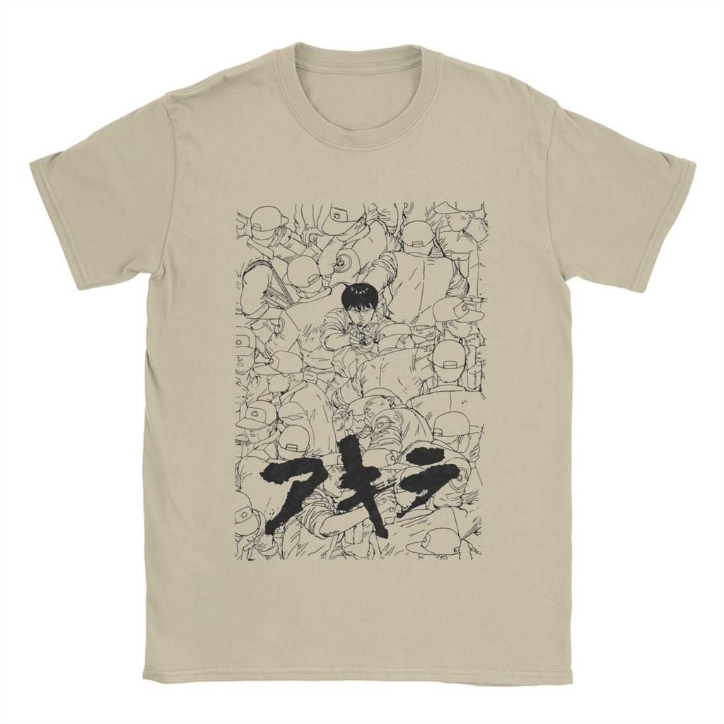 Herr Akira Kaneda Manga Anime T-shirts Rena Bomullskläder Hipster Kortärmade Rundhalsade T-shirts Stora Storlekar T-shirts