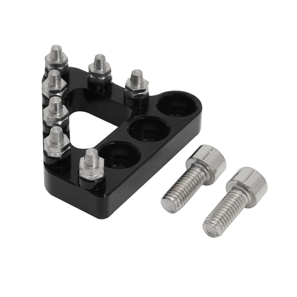 

Подножка мотоцикла с ЧПУ 6061-T6, задняя педаль тормоза, рычаг, ступенчатая пластина для Beta 250 300 430 450 2013 2014 2015 2016 чёрный