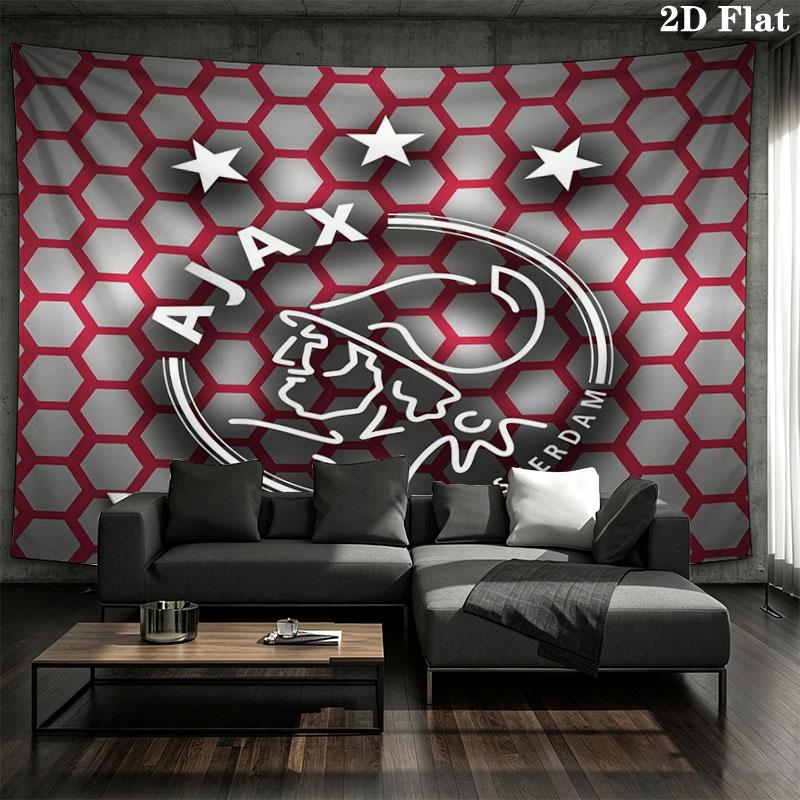 AFC Ajax Custom Name Wall Tapestry Aesthetic Wall Hanging Printed Fabric Blanket Decorative Tapestries for Bedroom Living Room Home Decor