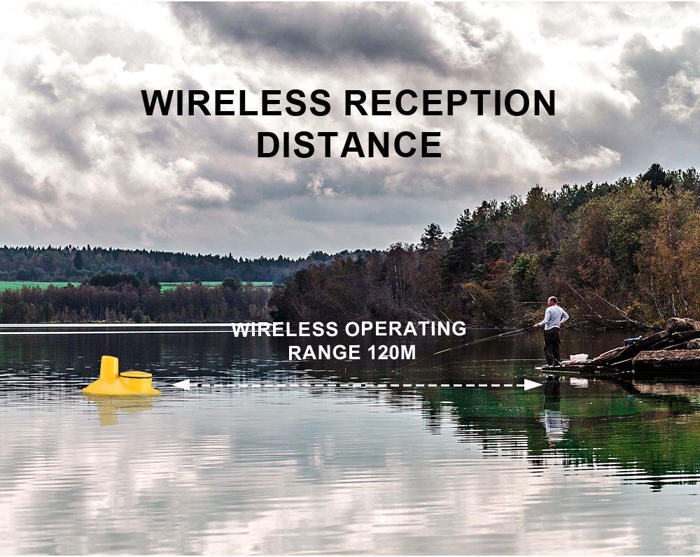 Lucky Portable Sonar Fish Finder & Wireless Depth Detector - FFCW1108-1