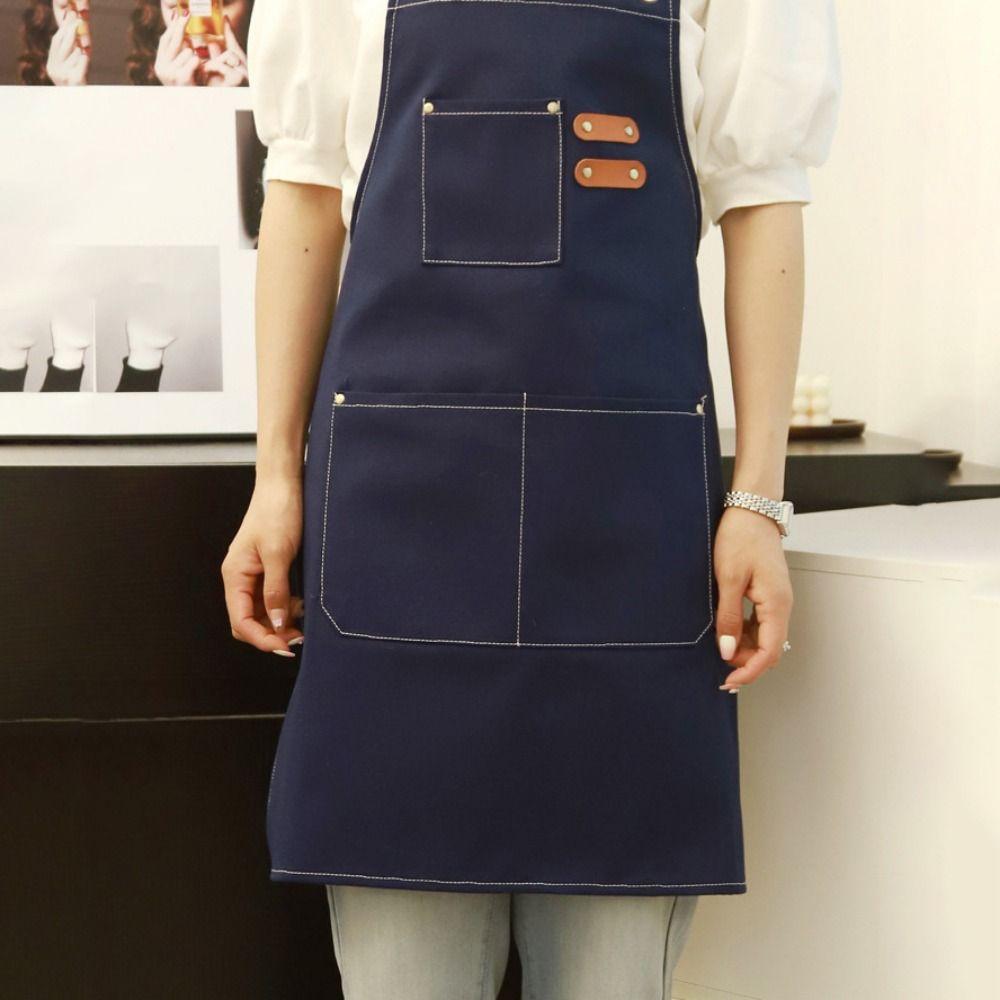 Lightweight Kitchen Apron Oil-proof Chef Apron Practical Canvas Apron  Grill Restaurant