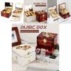 Enchanting Retro Music Box With Rotating Ballerina And Elegant Jewelry Storage