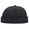 Fashion Quick Drying Dome Melon Cap  Men Women Fashion Vintage Brimless Hat Hip Hop Landlord Hat Unisex Solid Color Short Cap