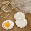 7 Pcs/set Vintage Plated European Decor Racks Carved Zinc Alloy Patterned Cup Mat High-end Metal Cake Tray Bar Decor