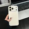 AG Matte Crystal Large Window Glass Case For iPhone 17 16 15 14 13 Pro Max Plus Shockproof Plating Glossy Bright Armor Cover