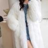 Fox Fur Long Fur Coat Women's Winter New Imitation Fur Coat Coat Young Internet Celebrities Thickened Cotton Coat