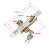 Door Hook Lock Sliding Door Lock Replacement Security Lock with Keys for Kitchen Balcony Accessories for 30-42MM Door Thickness