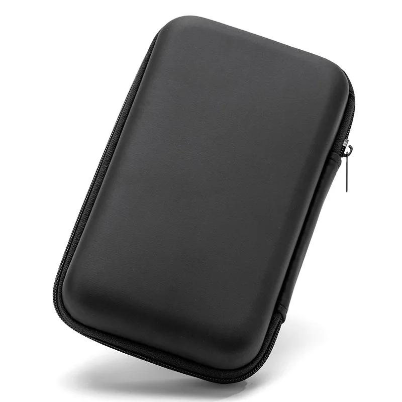 Mini Storage Bag EVA Waterproof Bluetooth Earphone Data Cable Travel Organizing Container Zipper Bags Fashion Black Storage Case