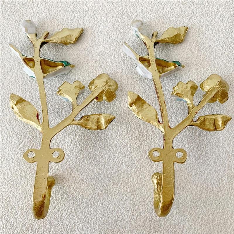 2er-Pack Dekorativer Wandhaken, Vintage Vogelform Metall-Wandhaken zum Aufhängen von Mänteln Kleidung Schlüsseln Hüten Handtüchern