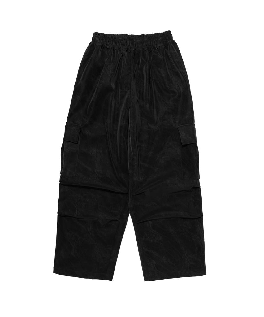 CARGOBROS Hyde Nubuck Wide Cargo Pants (Black)
