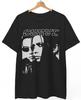 Nuova T-shirt Nera in Cotone Pesante con Manica a Pieghe Taglia Unica S-4XL