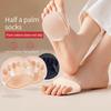 Five Toes Vorfußpolster für Damen, High Heels, halbe Einlegesohlen, Fußschmerzpflege, absorbiert Stöße, Socken, Zehenpolstereinsätze