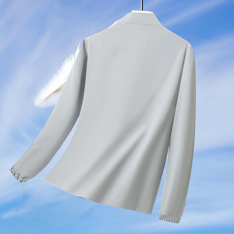 Lightweight Sunscreen Stand Up Collar Cool Feeling Coat