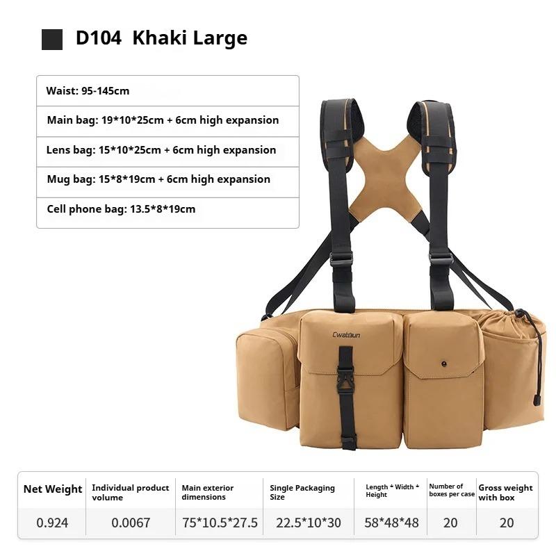 Multifunctional Camera Bag Tactical Camera Fanny Bag Portable Photo Bag Waist Packs Suitable For R6