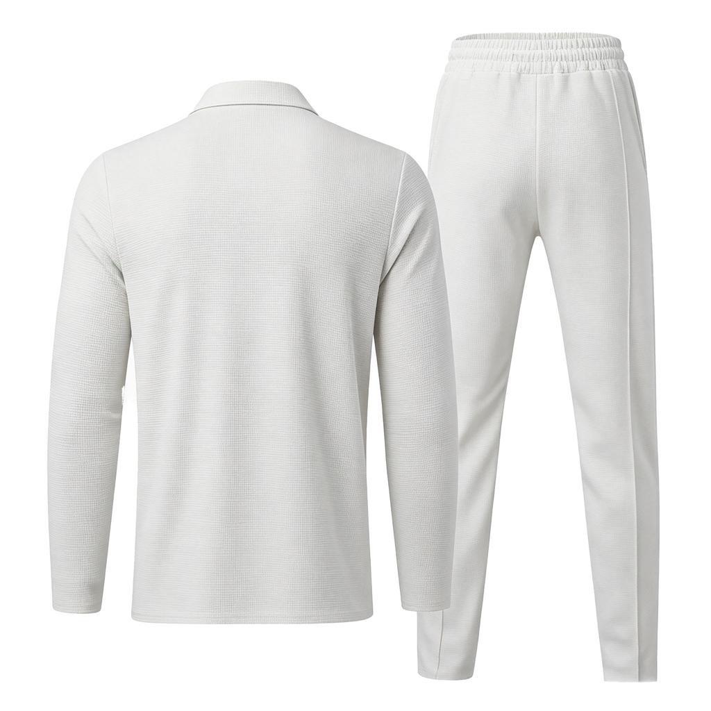 Men's Casual Tracksuit Set for Fall and Winter - Comfortable Loungewear Sweatsuit with Jacket and Pants