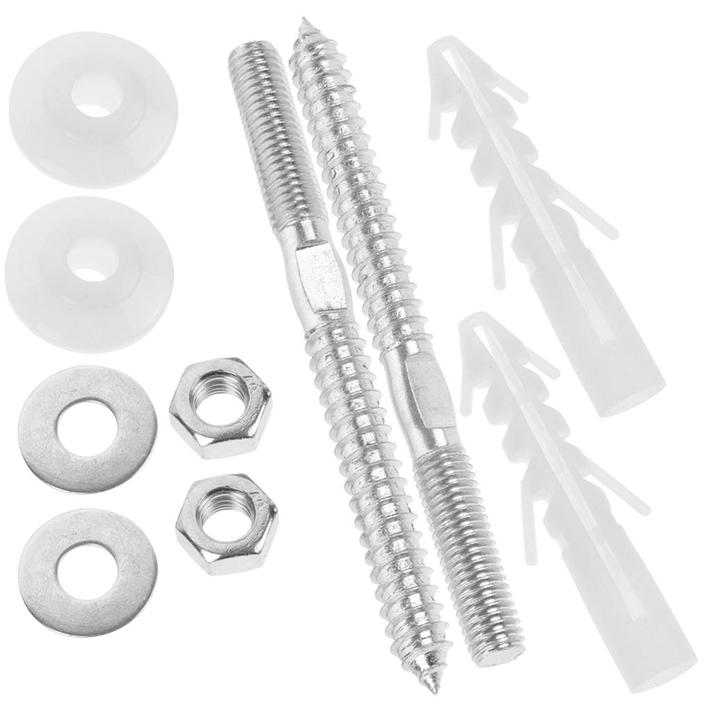 1Set Extended Basin Fixing Screw Kit Reliable Wash Basin Secure Installation ABS Iron Material Anti-Loosening Fastening