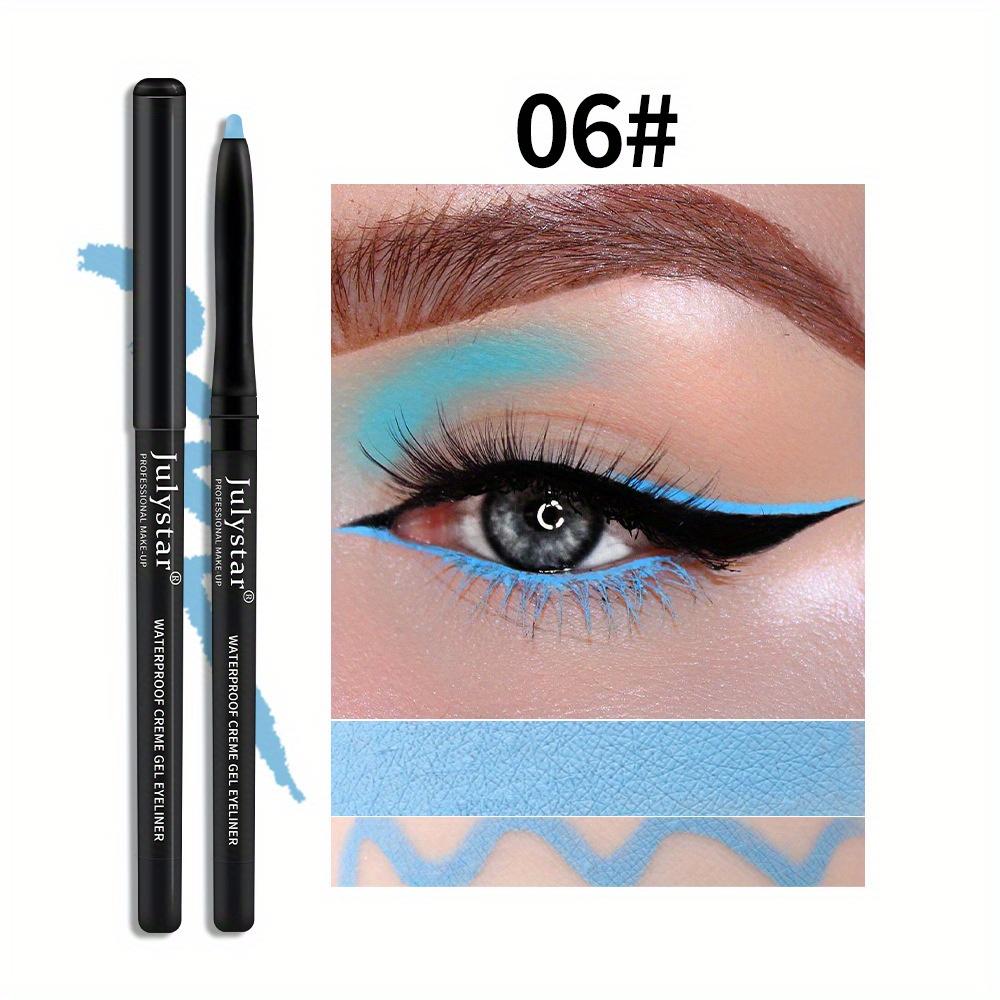 Color Eyeliner Glue Pen Very Fine Eyeliner Pen Waterproof and Oil-proof Non-smudged Lasting Eyeliner