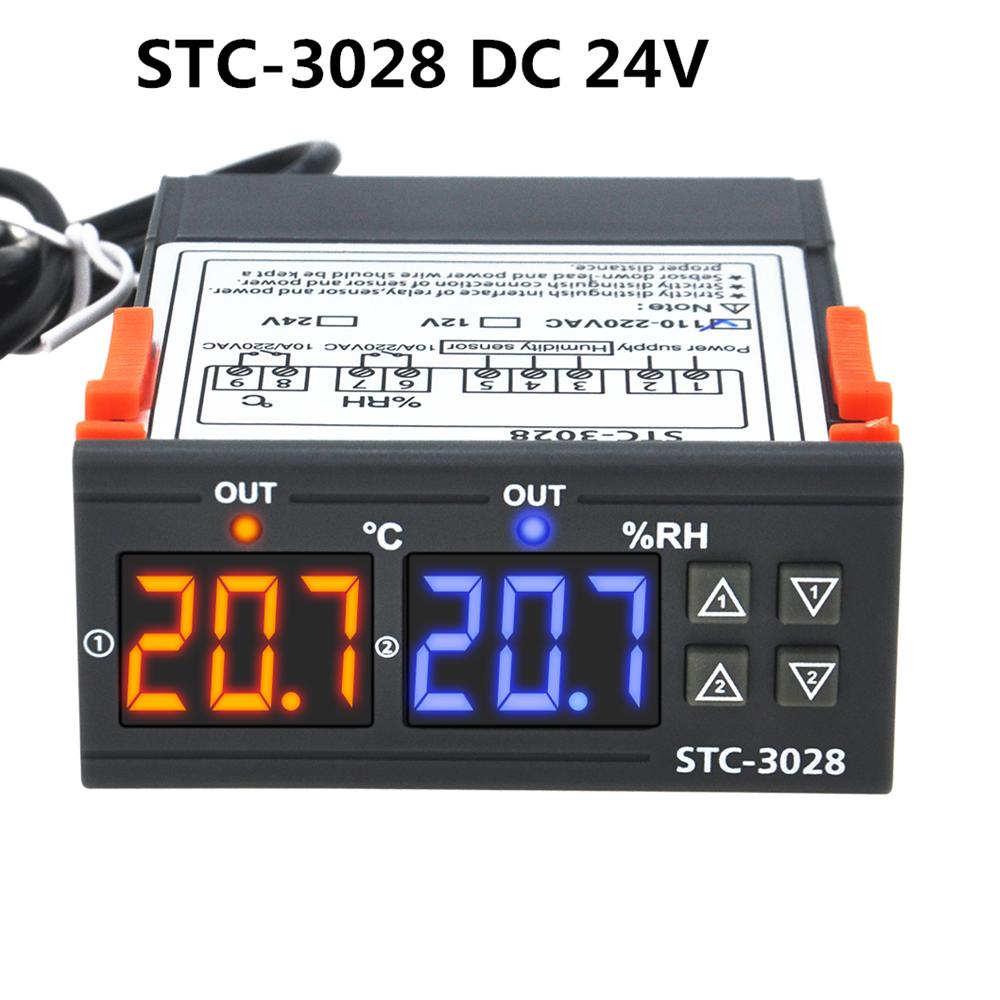 STC-3028 STC-1000 Temperature Controller Thermostat 12V 24V 220V Thermostat and Heater Cooler Control Incubator