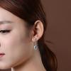 Natural Aquamarine Drop Earrings for Women Sterling Silver 925 Timeless Design Delicate Female Jewelry Wedding Luxury Earrings