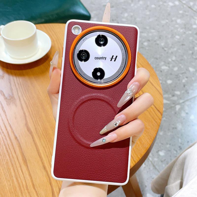 Elegant Leather Case for OPPO Find X9 Ultra/X8 Pro - Simple, Fashionable, Magnetic, Soft