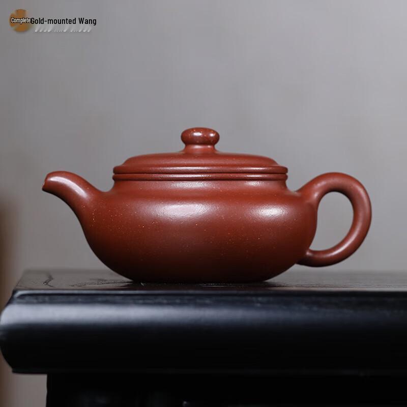 Антикварный плоскобрюхий чайник из цзыша