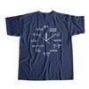 THE COOLMIND  funny math clock print men T shirt casual loose funny men t shirt cool t-shirt men tee shirts tops