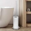Modern Freestanding Toilet Paper Holder with Space Saving Design for Organized Bathroom Storage Solution